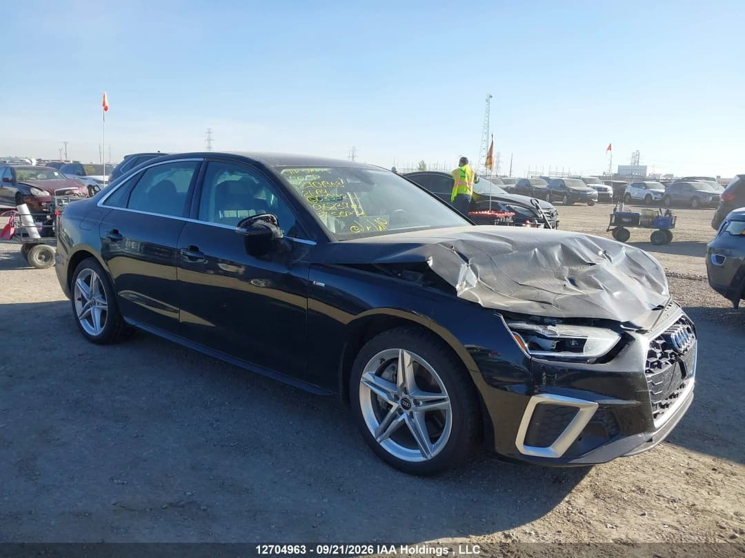 2020 AUDI A4 Premium Plus Черный - Бензин Седан - изображение 1