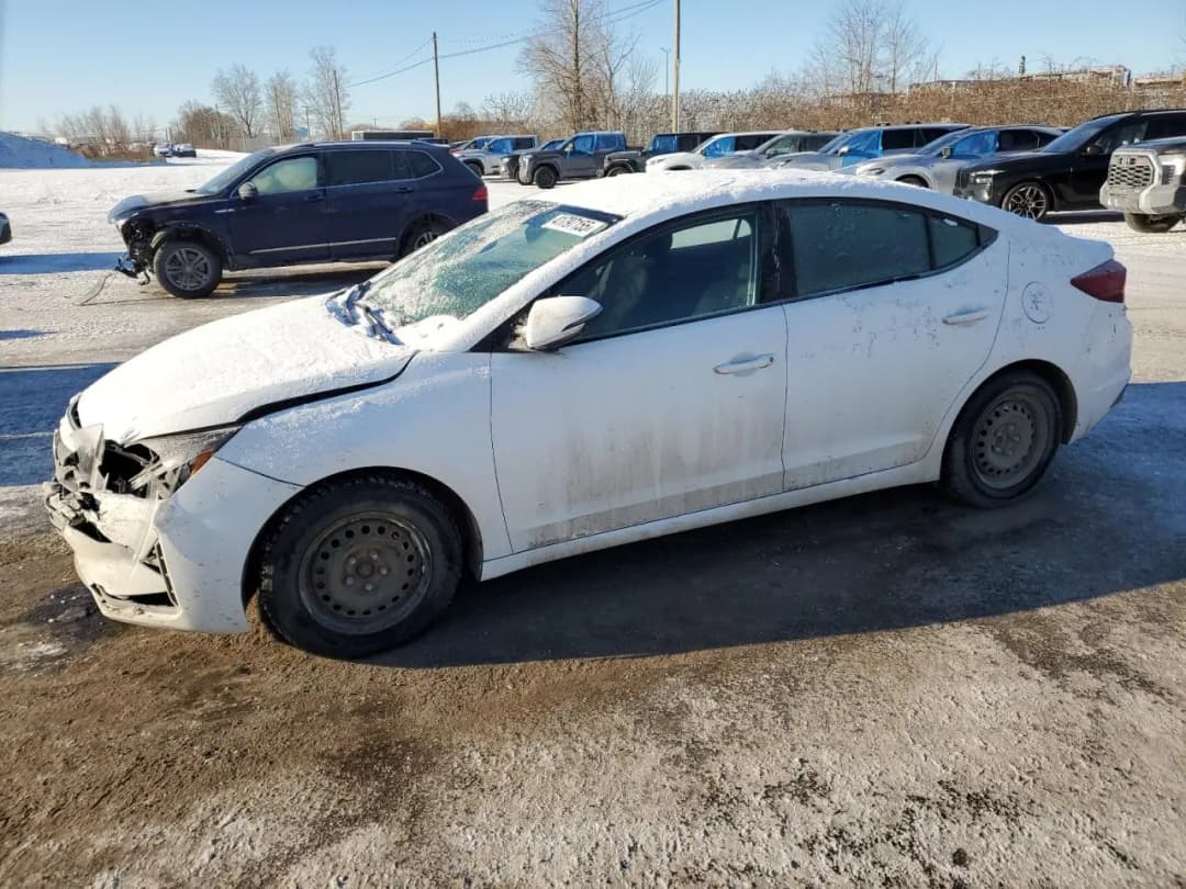 2019 HYUNDAI ELANTRA White - Gasoline Sedan - image 1