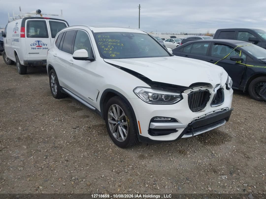 2018 BMW X3 XDrive30i Білий - Бензин Позашляховик - зображення 1