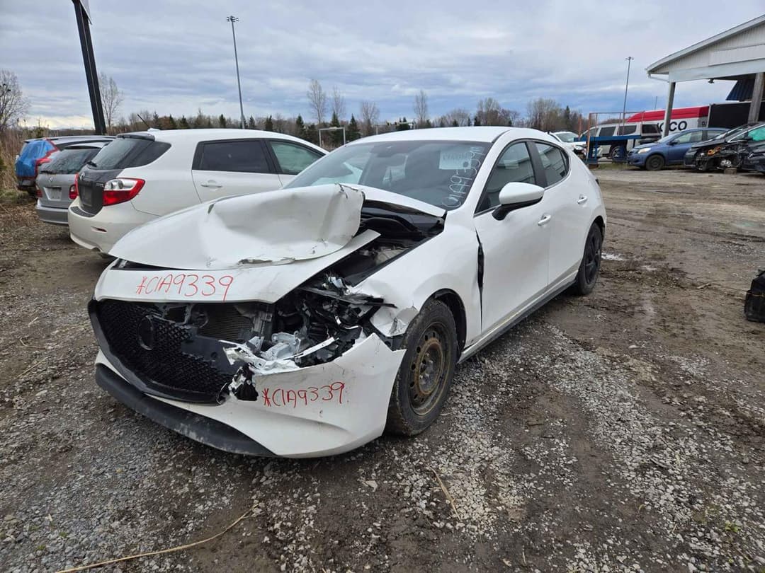 2019 MAZDA 3 GX White - Gasoline Hatchback - image 1