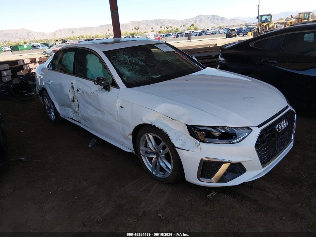 2024 AUDI A4 Premium Plus Белый - Бензин Седан - изображение 1